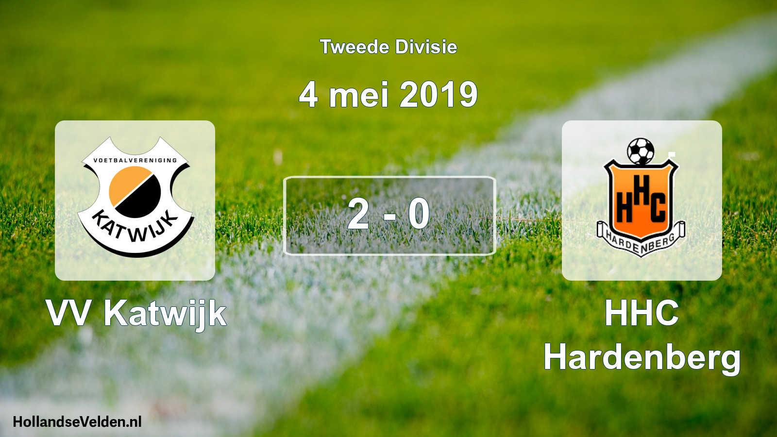 Total number of matches played: VV Katwijk - HHC Hardenberg 2 - 0 (4 May 2019)