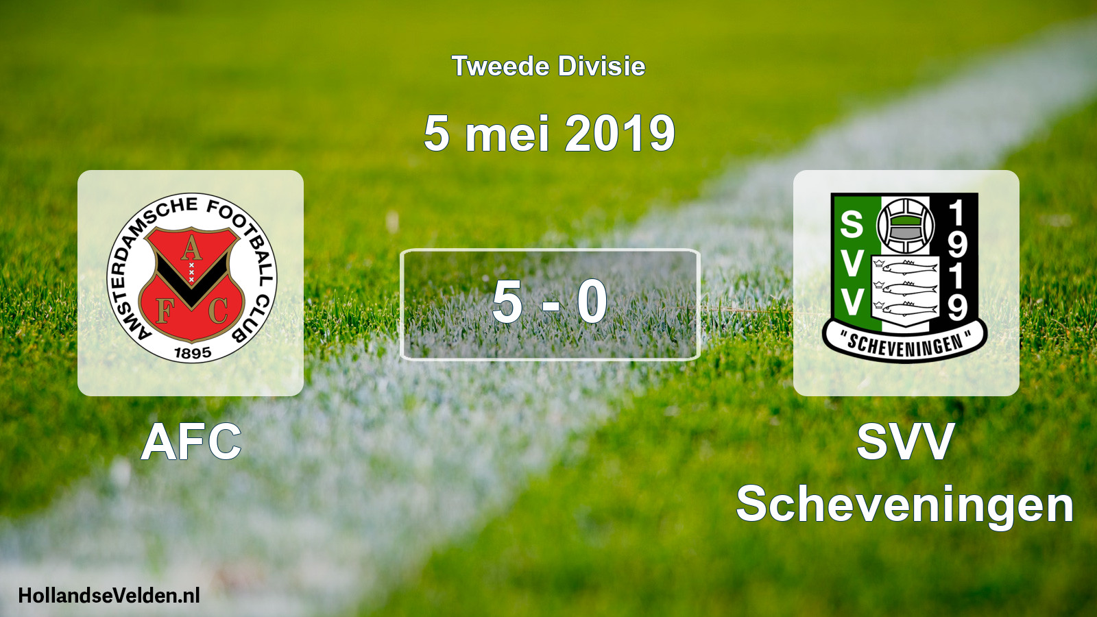 Total number of matches played: AFC - SVV Scheveningen 5 - 0 (5 May 2019)