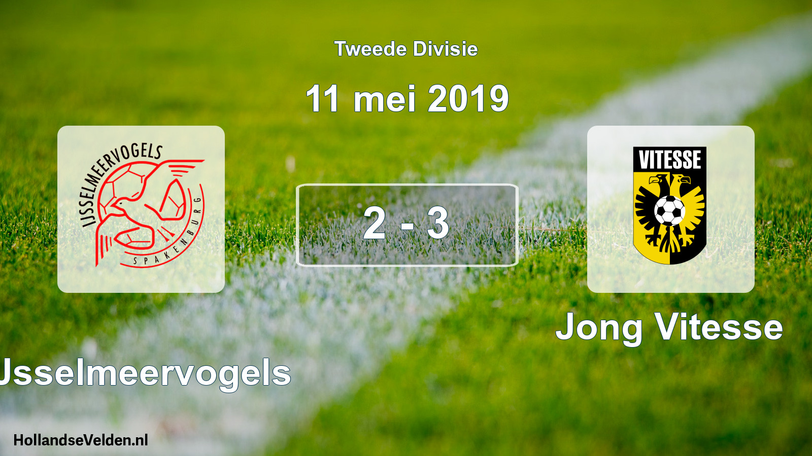 Total number of matches played: IJsselmeervogels - Jong Vitesse 2 - 3 (11 May 2019)