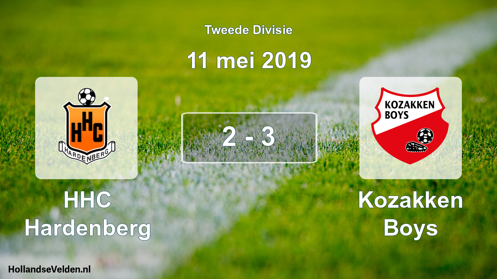 Total number of matches played: HHC Hardenberg - Kozakken Boys 2 - 3 (11 May 2019)