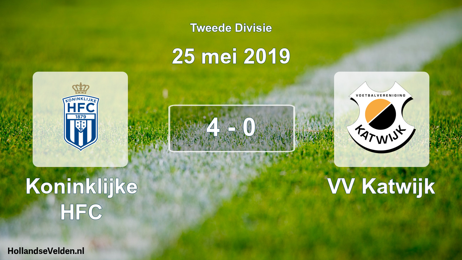 Total number of matches played: Koninklijke HFC - VV Katwijk 4 - 0 (25 May 2019)