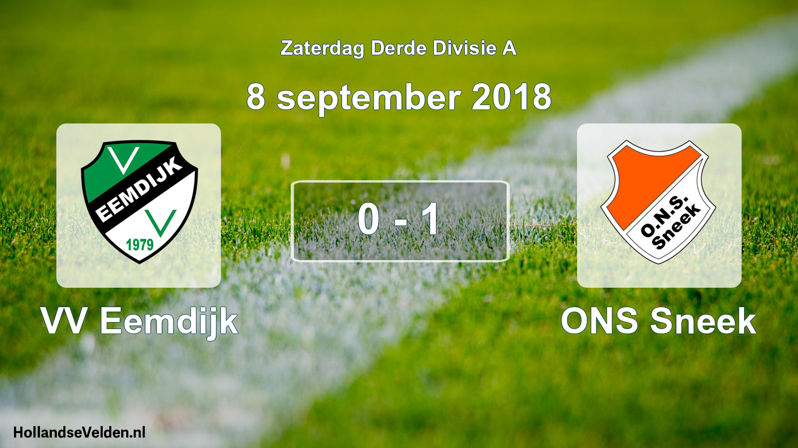 Total number of matches played: VV Eemdijk - ONS Sneek 0 - 1 (8 September 2018)