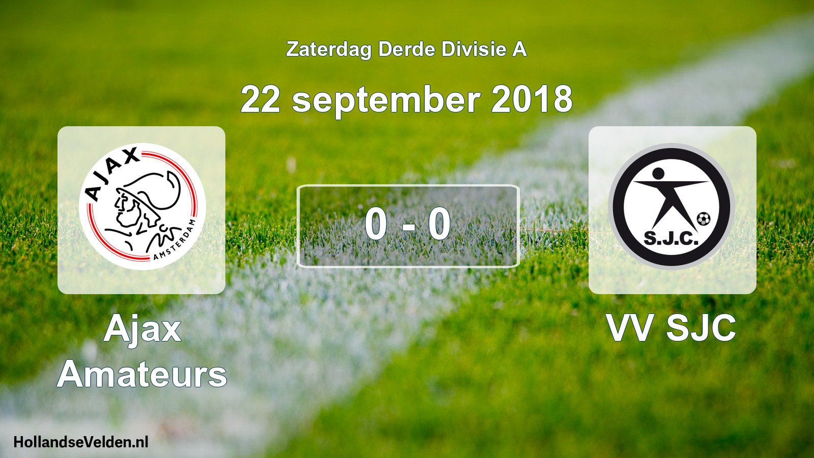 Total number of matches played: Ajax Amateurs - VV SJC 0 - 0 (22 September 2018)