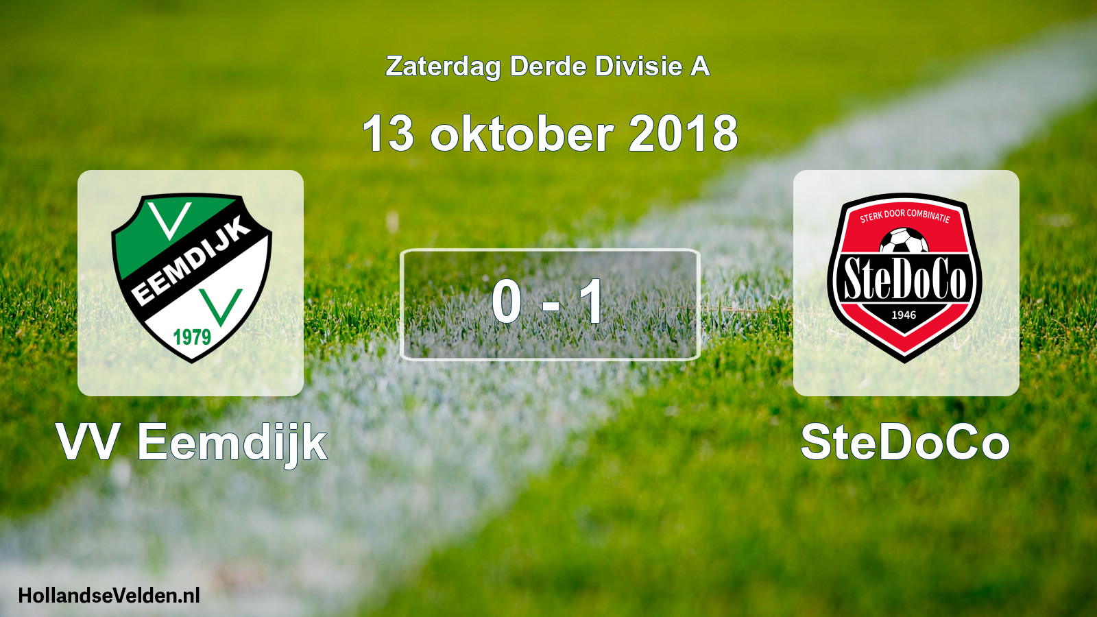Total number of matches played: VV Eemdijk - SteDoCo 0 - 1 (13 October 2018)