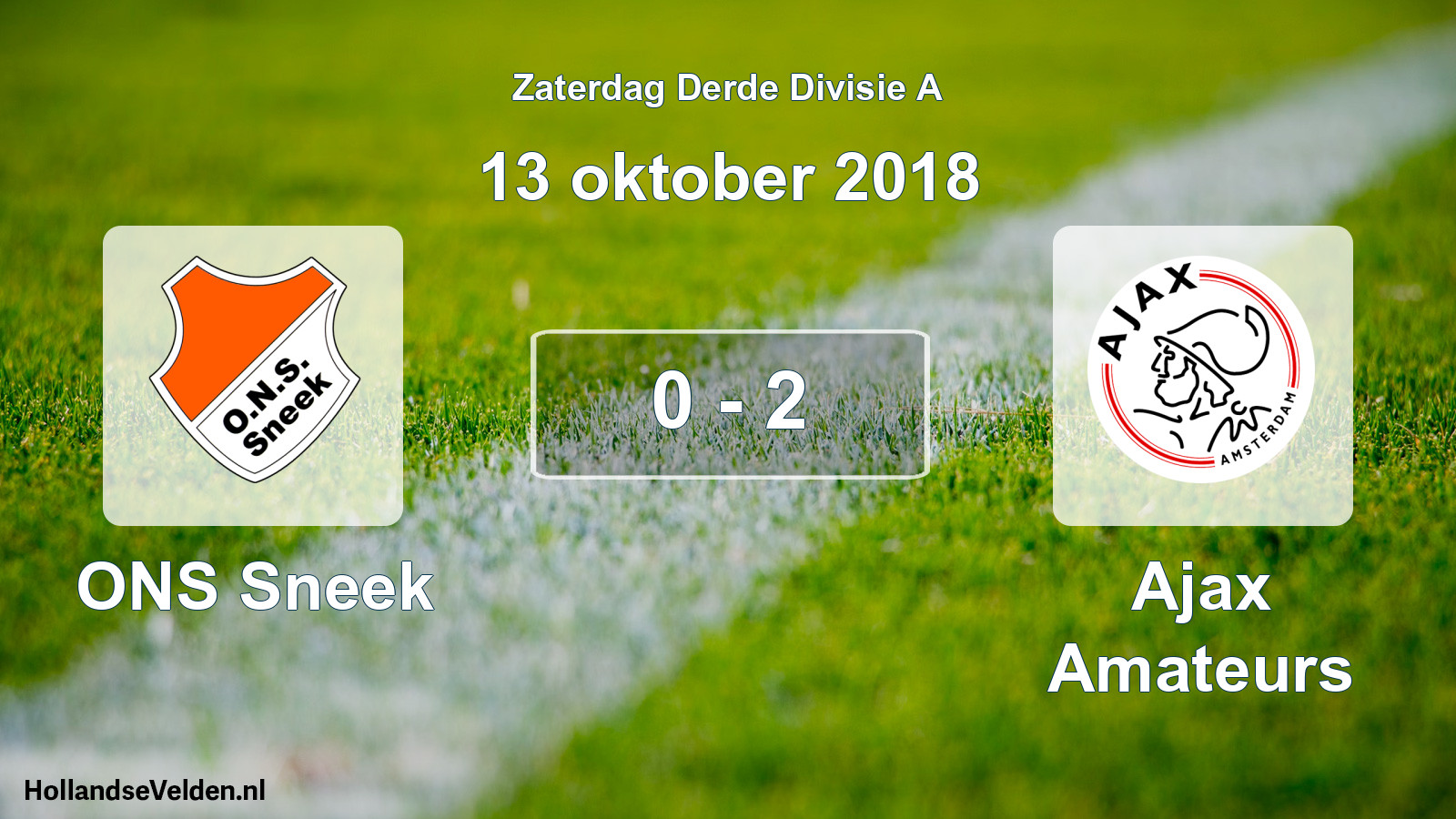 Total number of matches played: ONS Sneek - Ajax Amateurs 0 - 2 (13 October 2018)