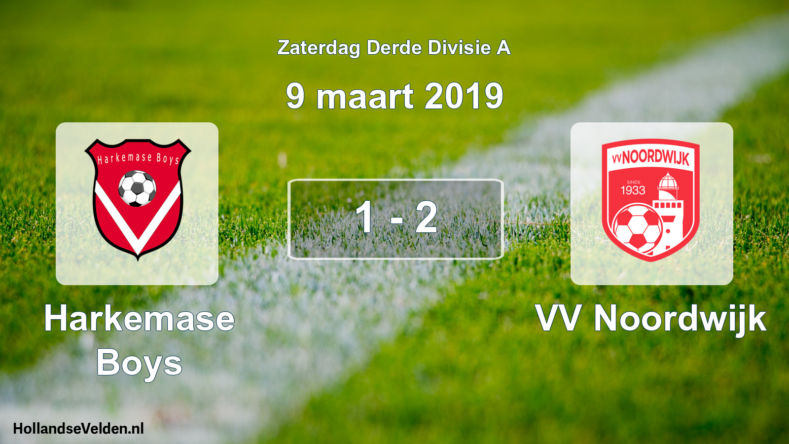 Total number of matches played: Harkemase Boys - VV Noordwijk 1 - 2 (9 March 2019)