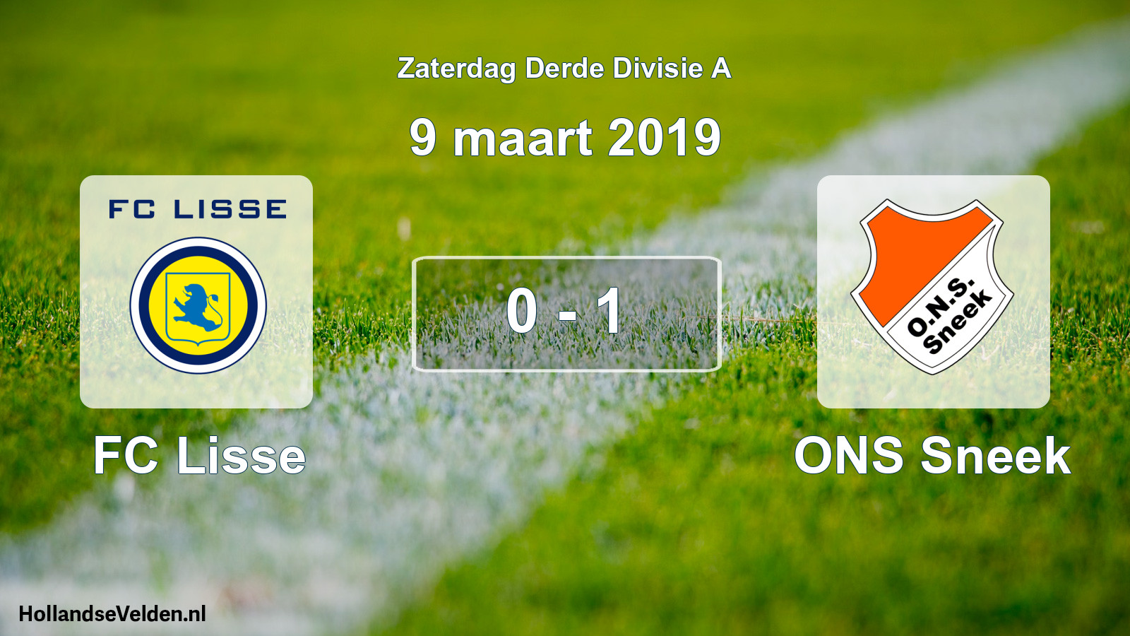 Total number of matches played: FC Lisse - ONS Sneek 0 - 1 (9 March 2019)