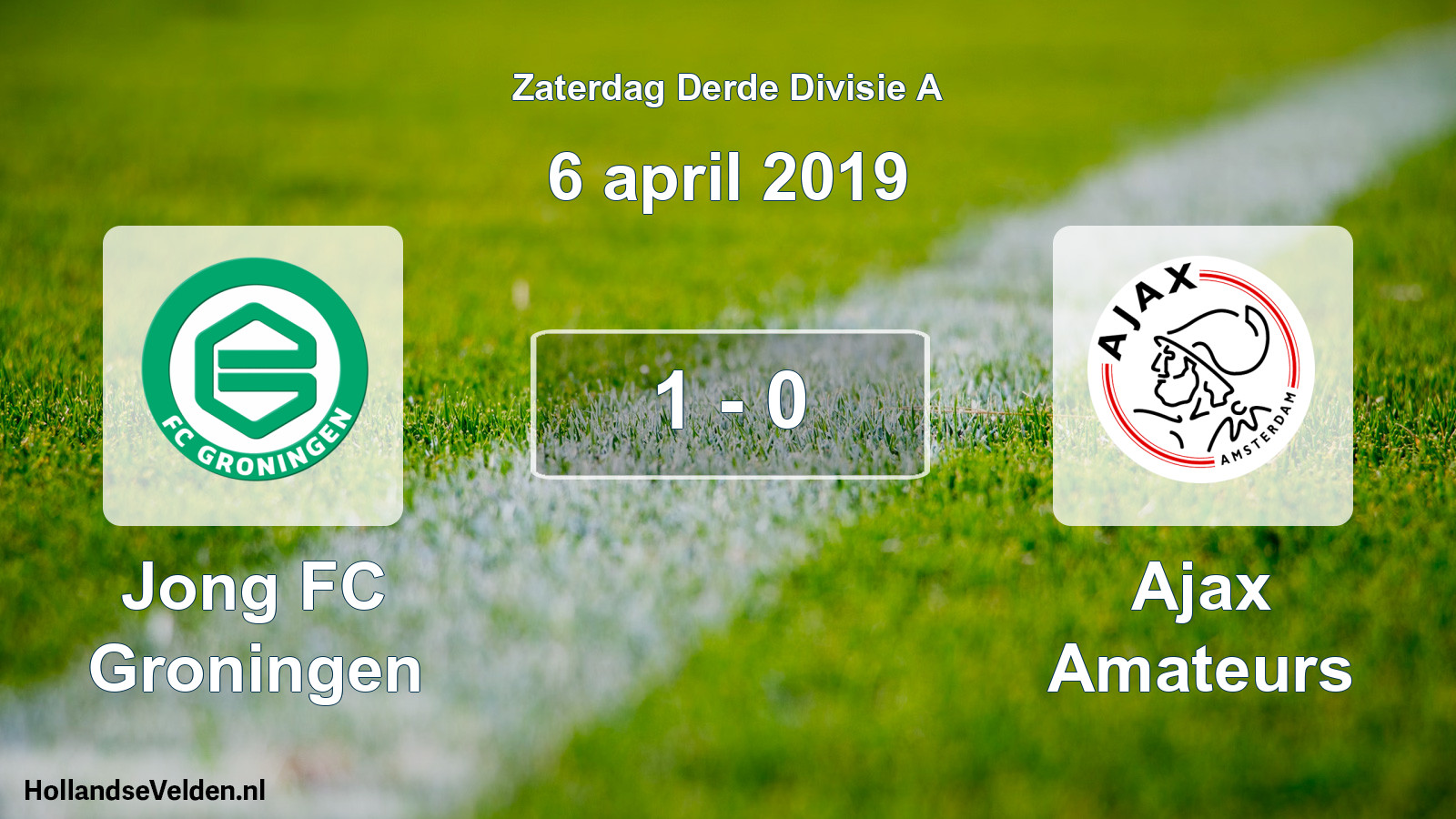Total number of matches played: Jong FC Groningen - Ajax Amateurs 1 - 0 (6 April 2019)