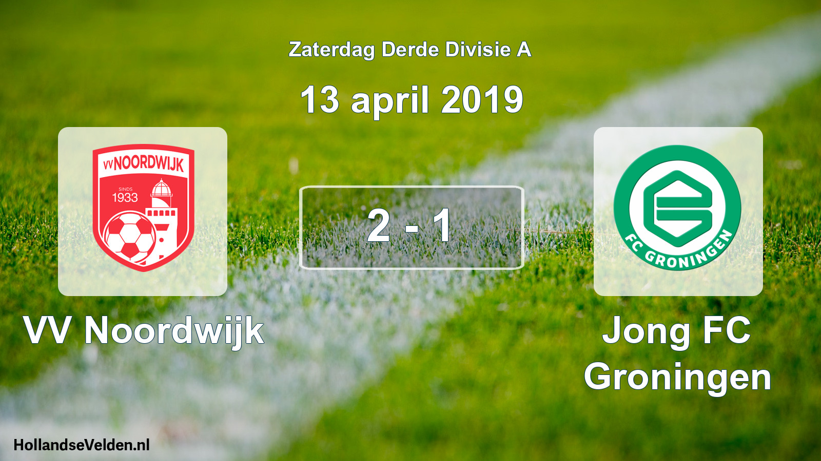 Total number of matches played: VV Noordwijk - Jong FC Groningen 2 - 1 (13 April 2019)
