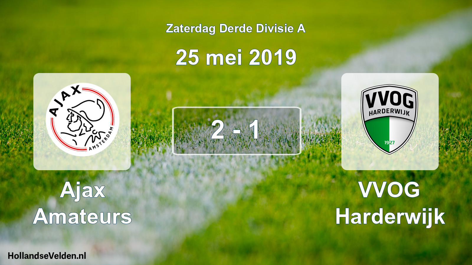 Total number of matches played: Ajax Amateurs - VVOG Harderwijk 2 - 1 (25 May 2019)