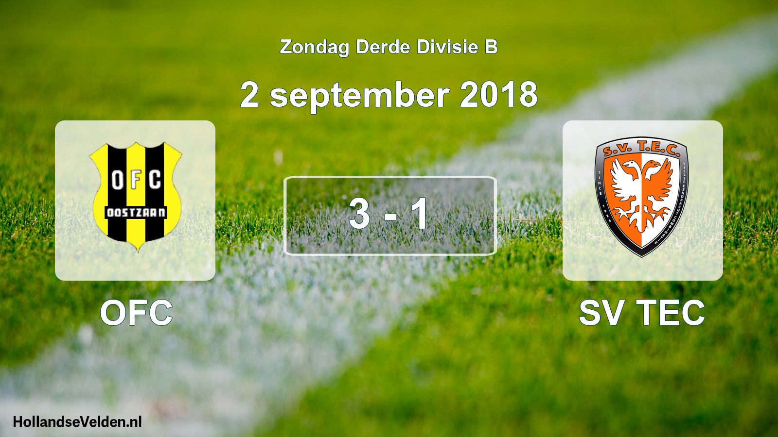 Total number of matches played: OFC - SV TEC 3 - 1 (2 September 2018)