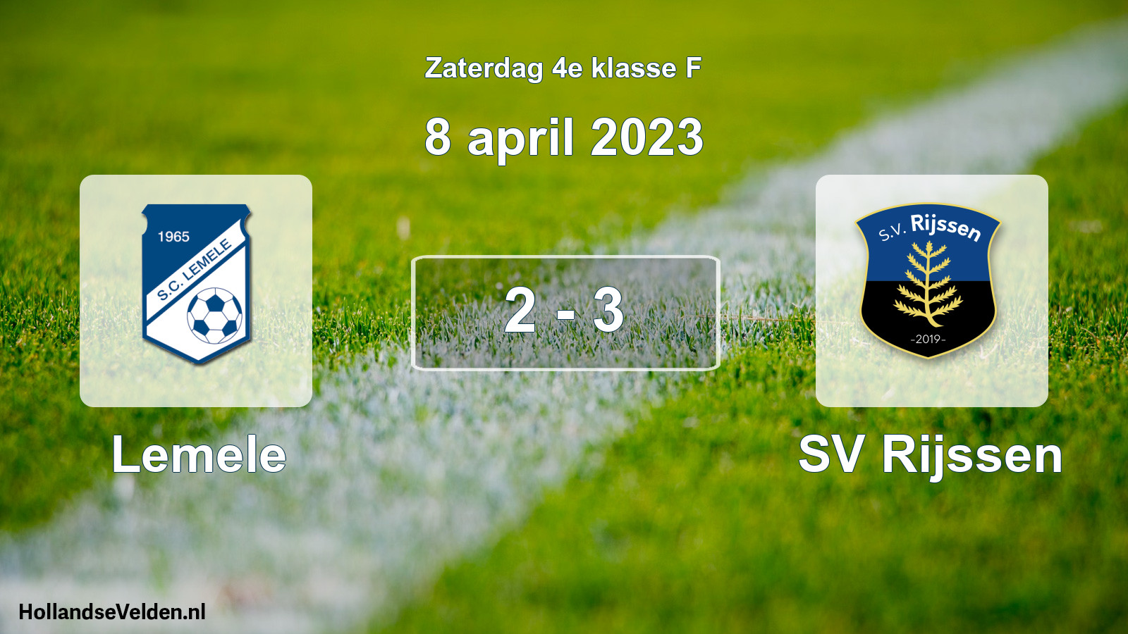 Total number of matches played: Lemele - SV Rijssen 2 - 3 (8 April 2023)