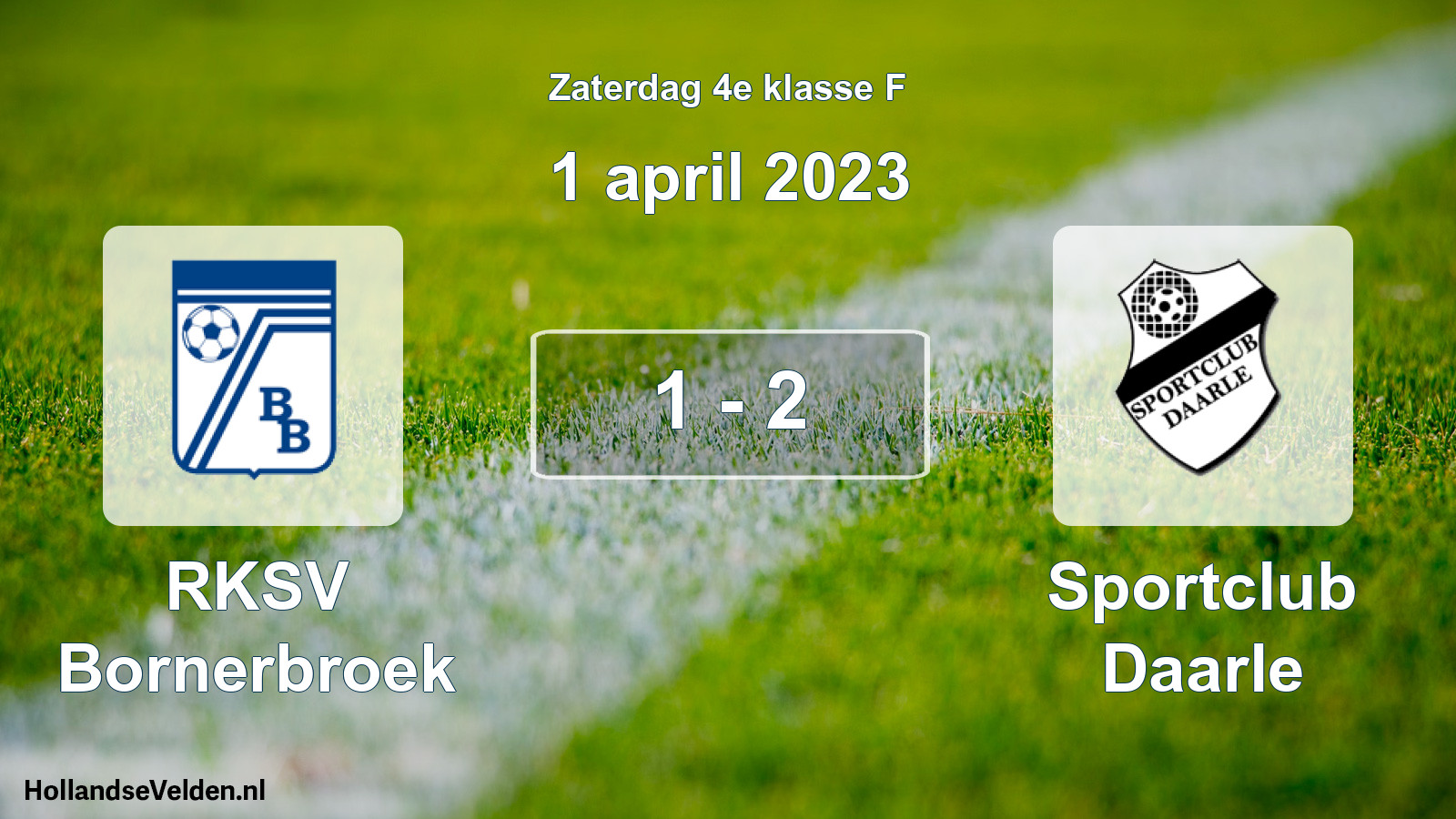 Total number of matches played: RKSV Bornerbroek - Sportclub Daarle 1 - 2 (1 April 2023)