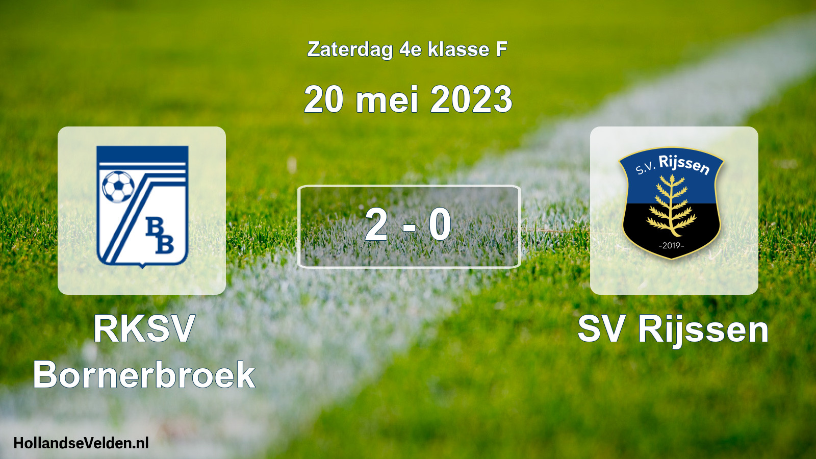Total number of matches played: RKSV Bornerbroek - SV Rijssen 2 - 0 (20 May 2023)