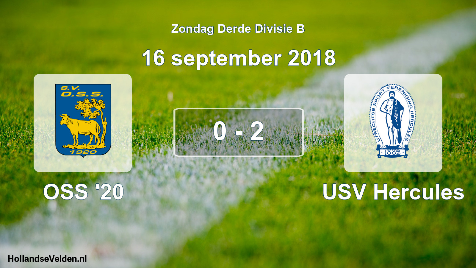 Total number of matches played: OSS '20 - USV Hercules 0 - 2 (16 September 2018)