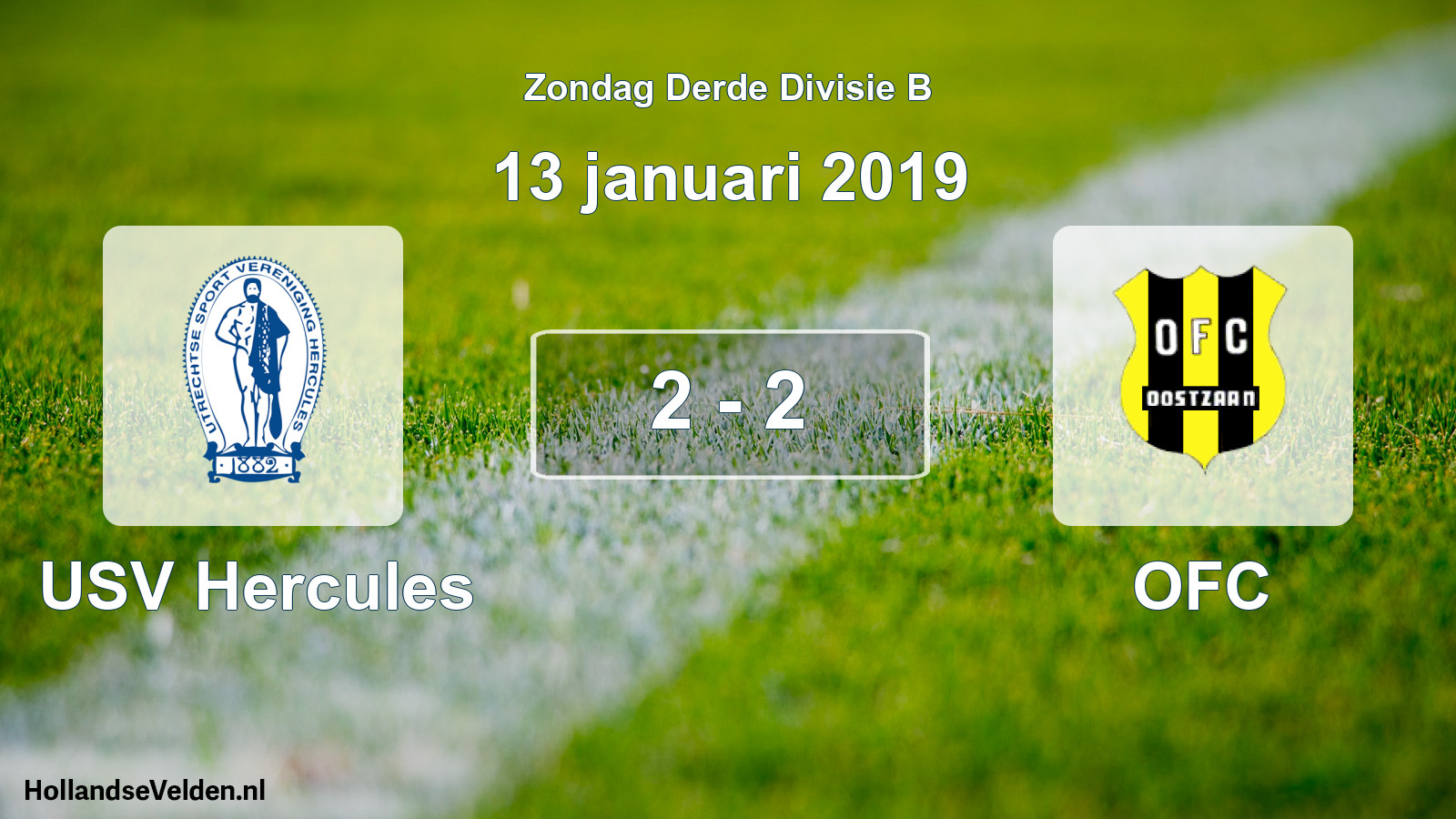 Total number of matches played: USV Hercules - OFC 2 - 2 (13 January 2019)