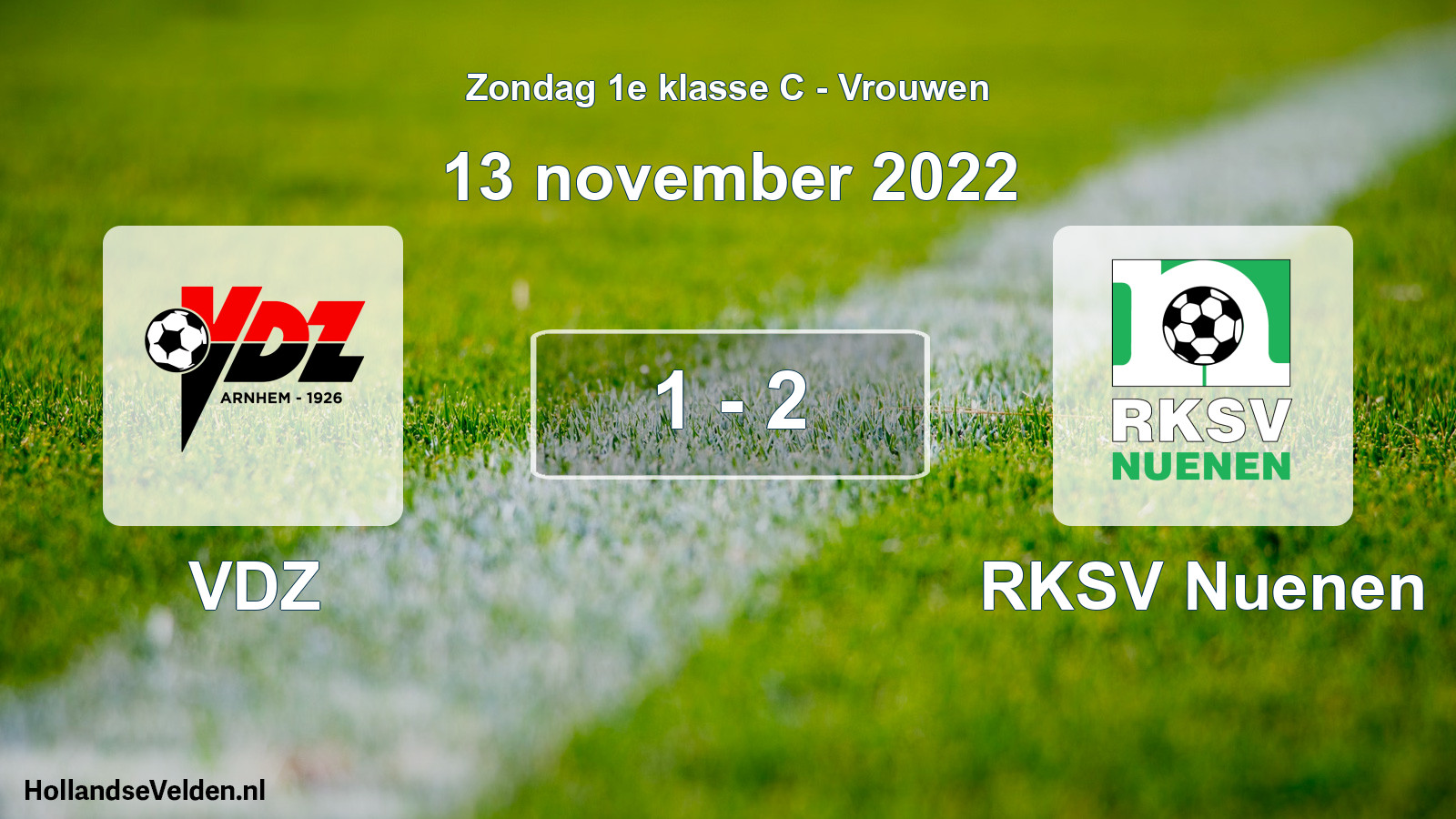 Gespeelde wedstrijd: VDZ - RKSV Nuenen 1 - 2 (13 november 2022)