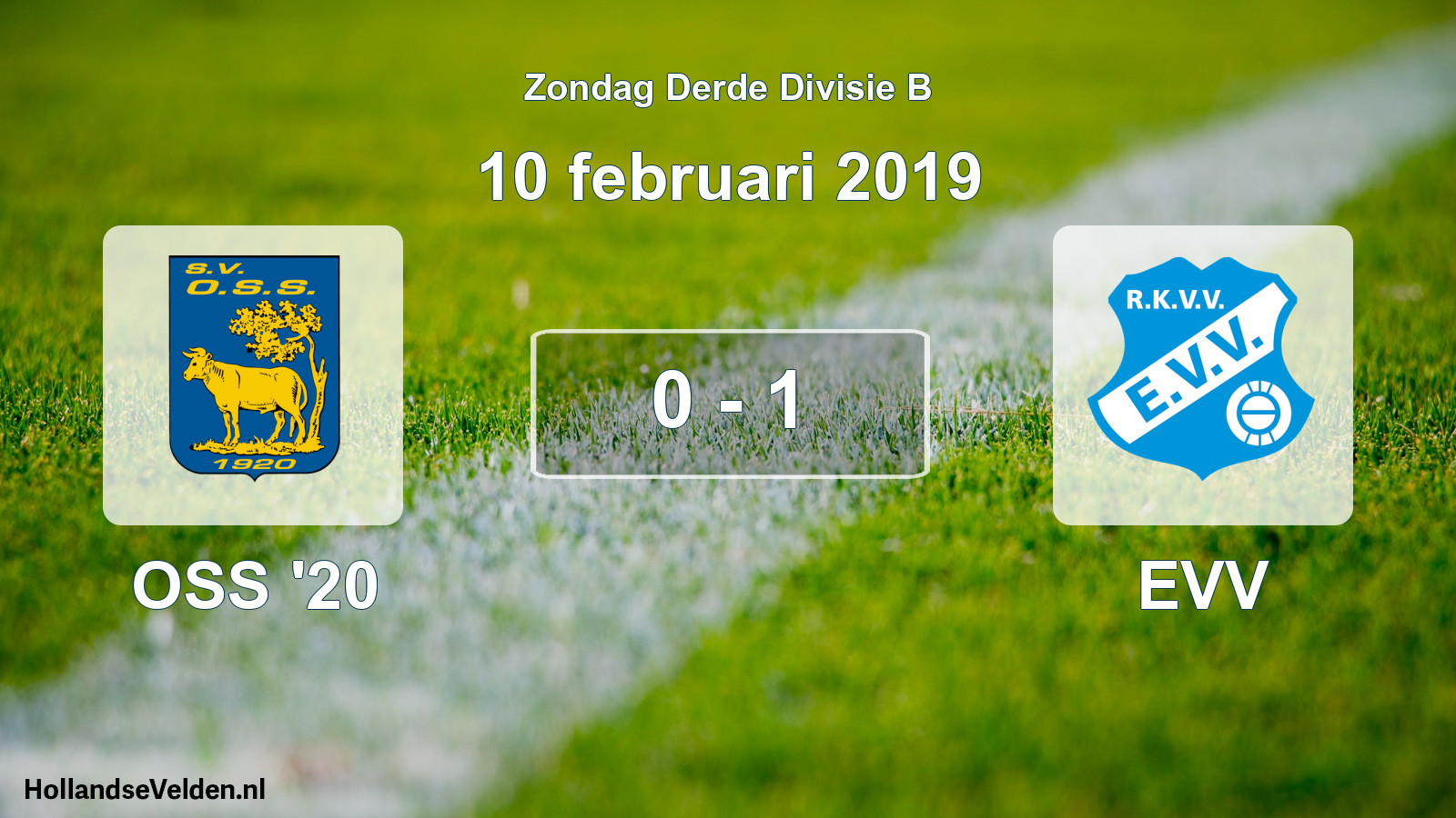 Total number of matches played: OSS '20 - EVV 0 - 1 (10 February 2019)