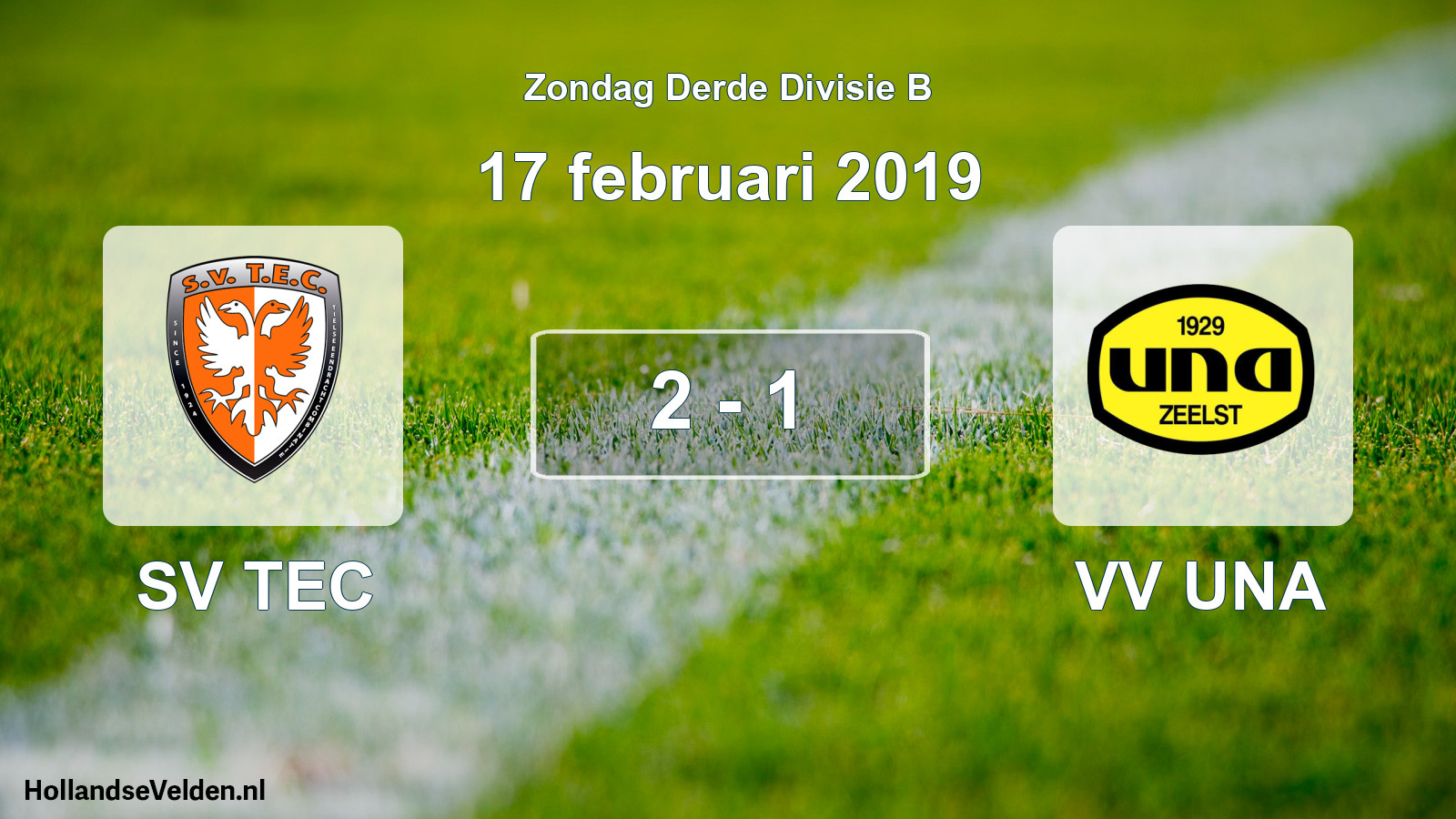 Total number of matches played: SV TEC - VV UNA 2 - 1 (17 February 2019)