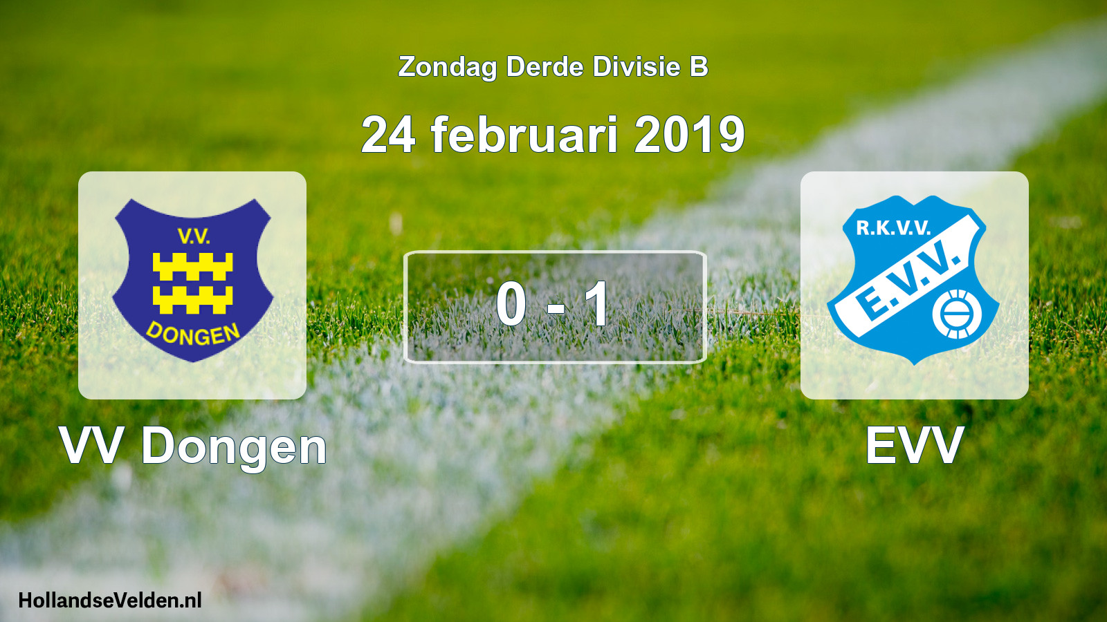 Total number of matches played: VV Dongen - EVV 0 - 1 (24 February 2019)