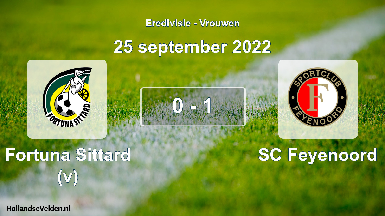 Gespeelde wedstrijd: Fortuna Sittard (v) - SC Feyenoord 0 - 1 (25 september 2022)