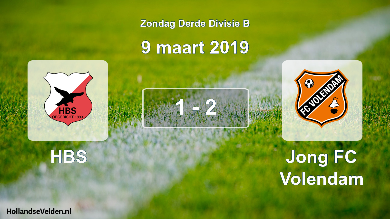 Total number of matches played: HBS - Jong FC Volendam 1 - 2 (9 March 2019)