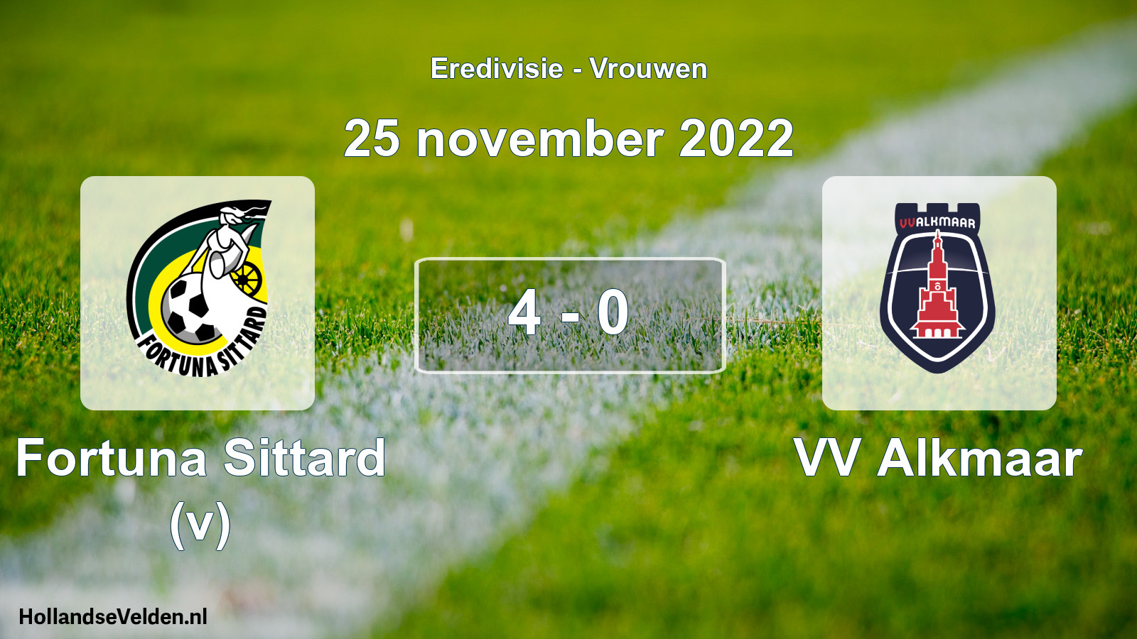 Total number of matches played: Fortuna Sittard (v) - VV Alkmaar 4 - 0 (25 November 2022)