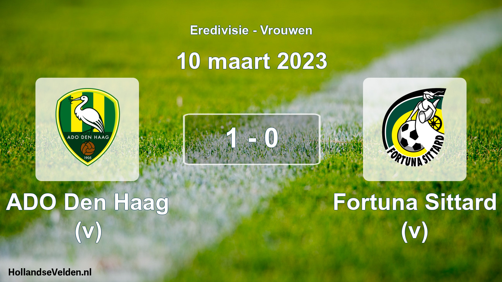 Total number of matches played: ADO Den Haag (v) - Fortuna Sittard (v) 1 - 0 (10 March 2023)