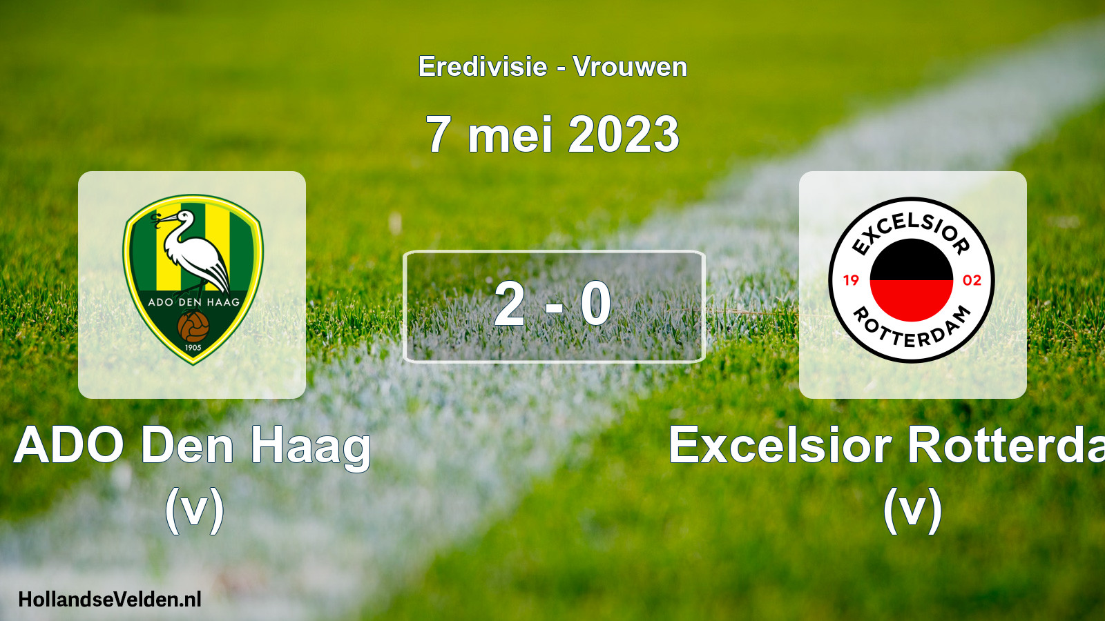 Total number of matches played: ADO Den Haag (v) - Excelsior Rotterdam (v) 2 - 0 (7 May 2023)