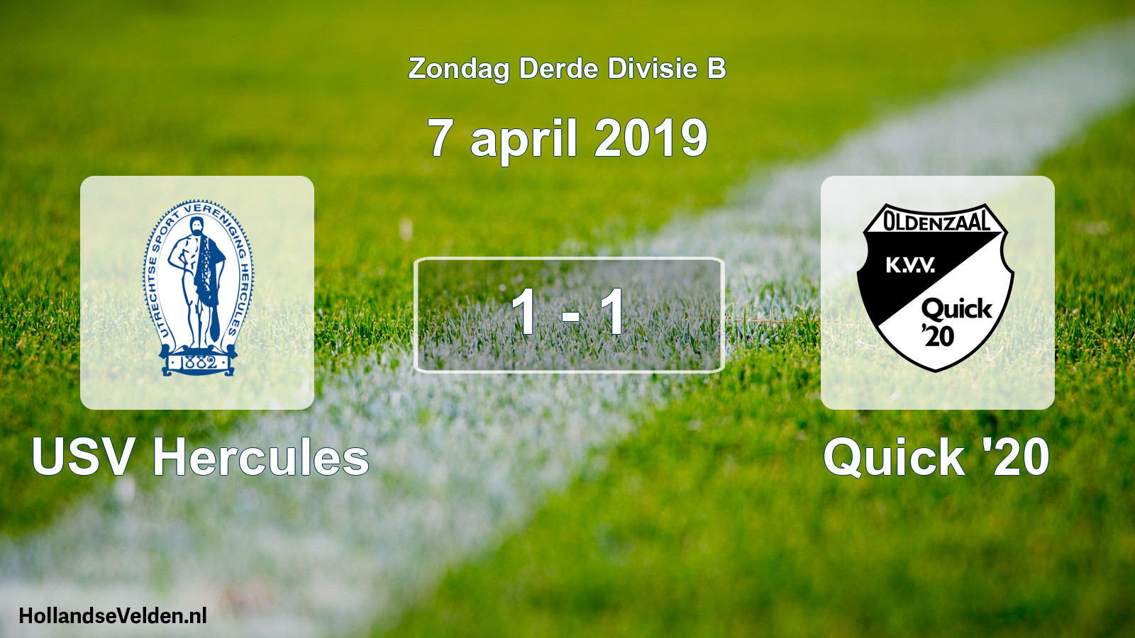 Total number of matches played: USV Hercules - Quick '20 1 - 1 (7 April 2019)