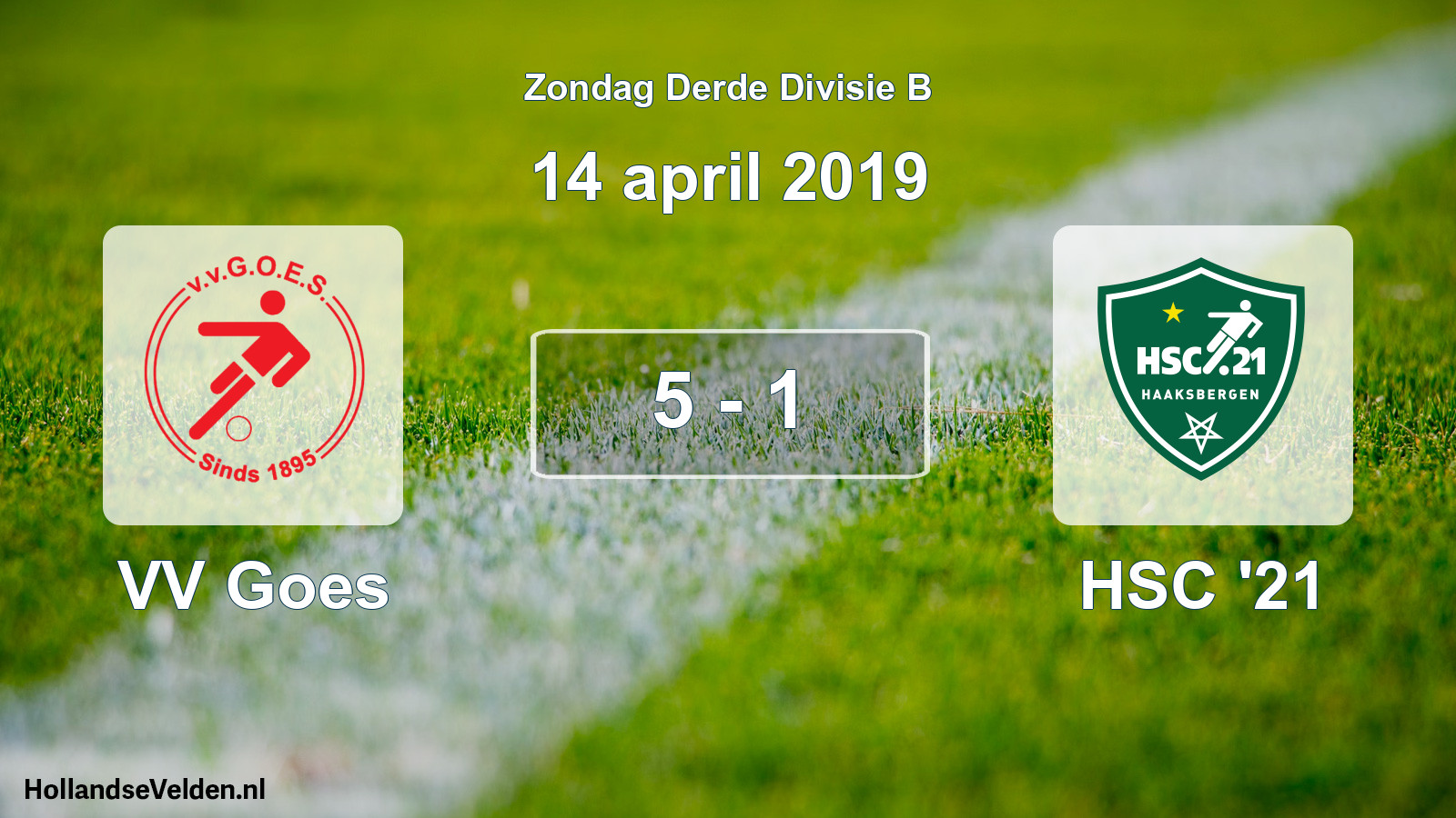 Total number of matches played: VV Goes - HSC '21 5 - 1 (14 April 2019)