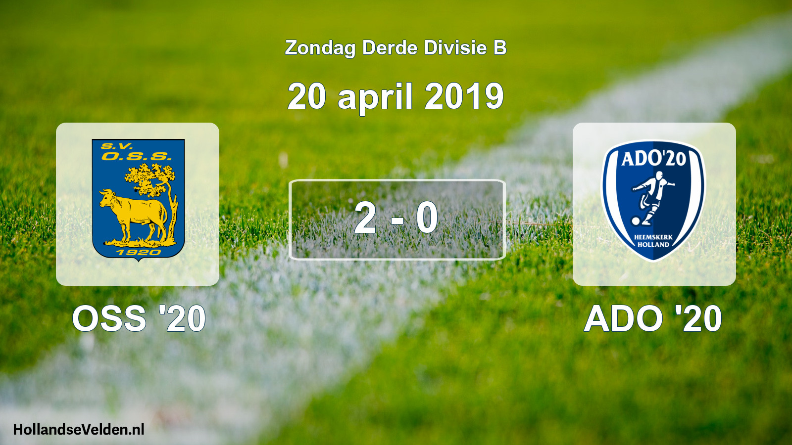 Total number of matches played: OSS '20 - ADO '20 2 - 0 (20 April 2019)