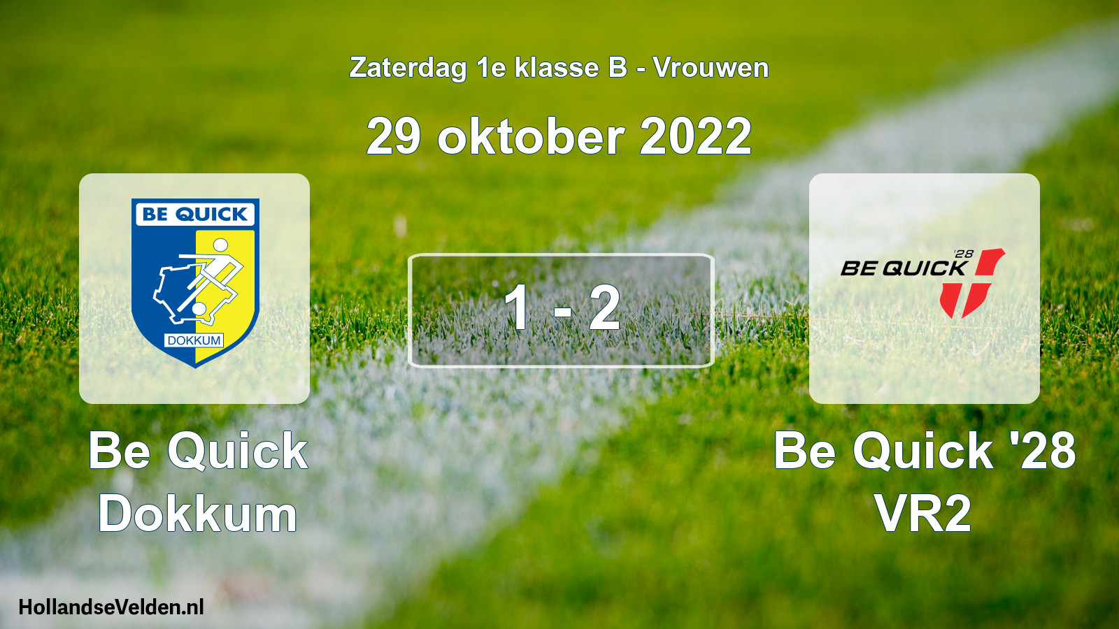 Total number of matches played: Be Quick Dokkum - Be Quick '28 VR2 1 - 2 (29 October 2022)