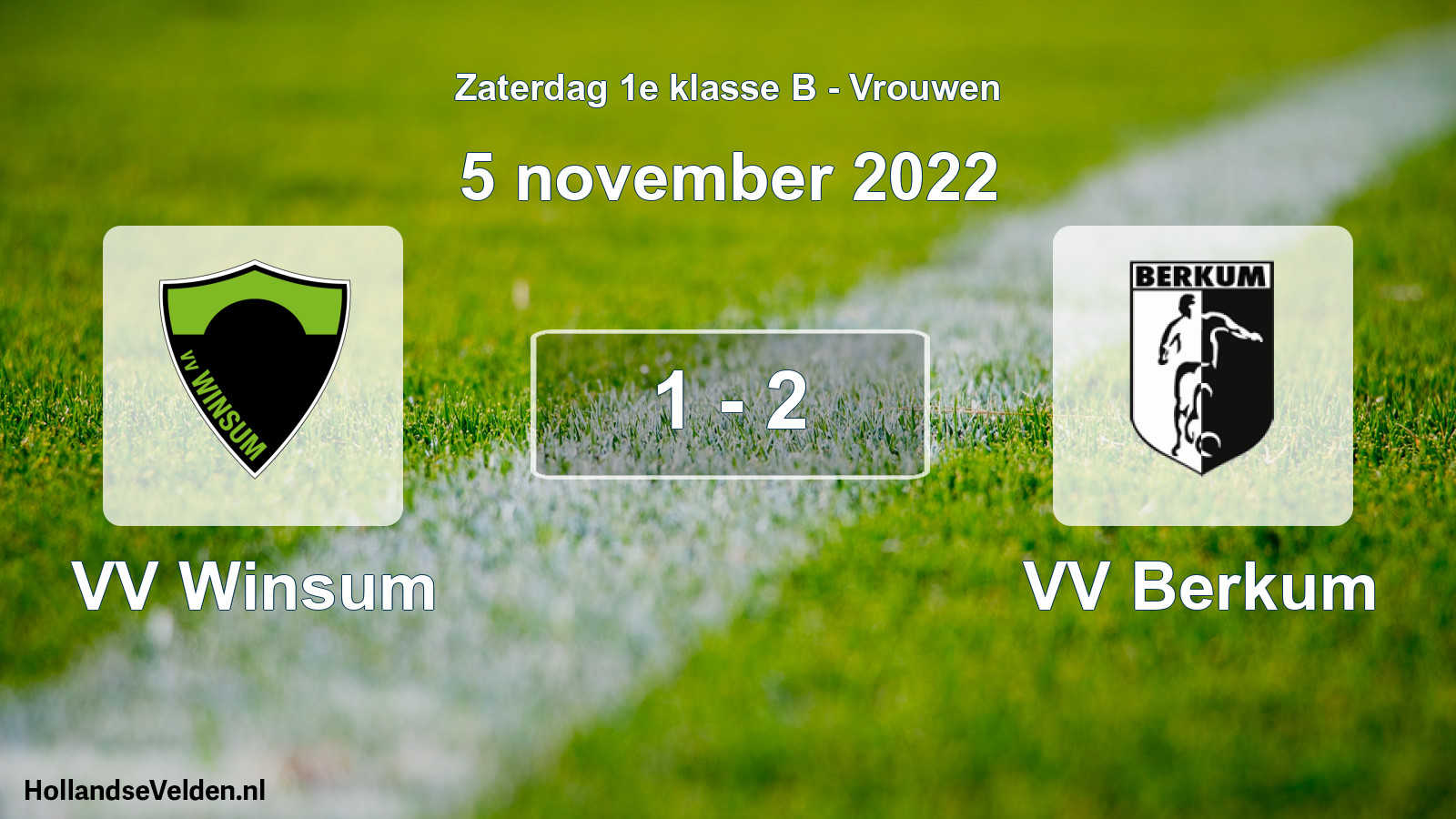 Total number of matches played: VV Winsum - VV Berkum 1 - 2 (5 November 2022)