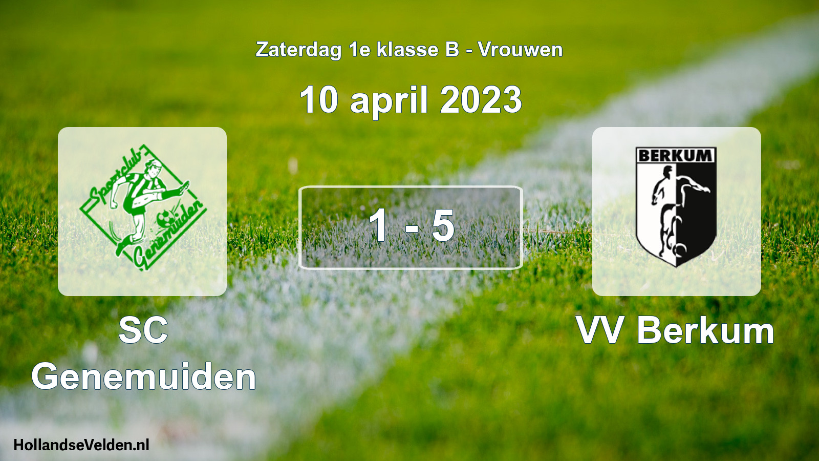 Total number of matches played: SC Genemuiden - VV Berkum 1 - 5 (10 April 2023)