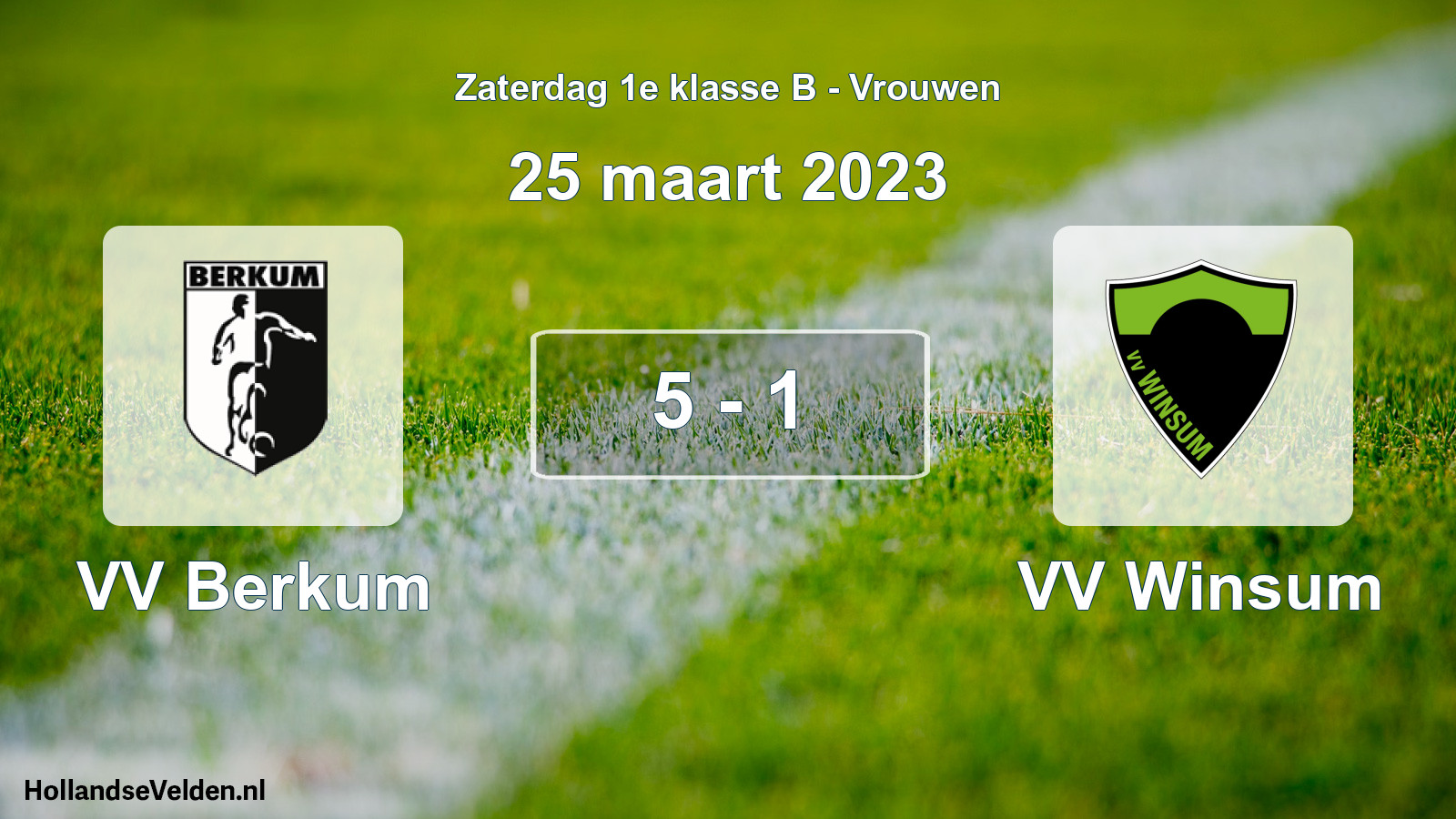 Total number of matches played: VV Berkum - VV Winsum 5 - 1 (25 March 2023)