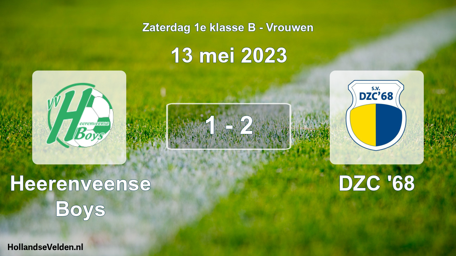 Total number of matches played: Heerenveense Boys - DZC '68 1 - 2 (13 May 2023)