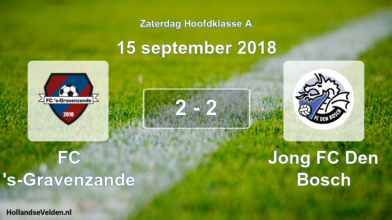 Total number of matches played: FC 's-Gravenzande - Jong FC Den Bosch 2 - 2 (15 September 2018)