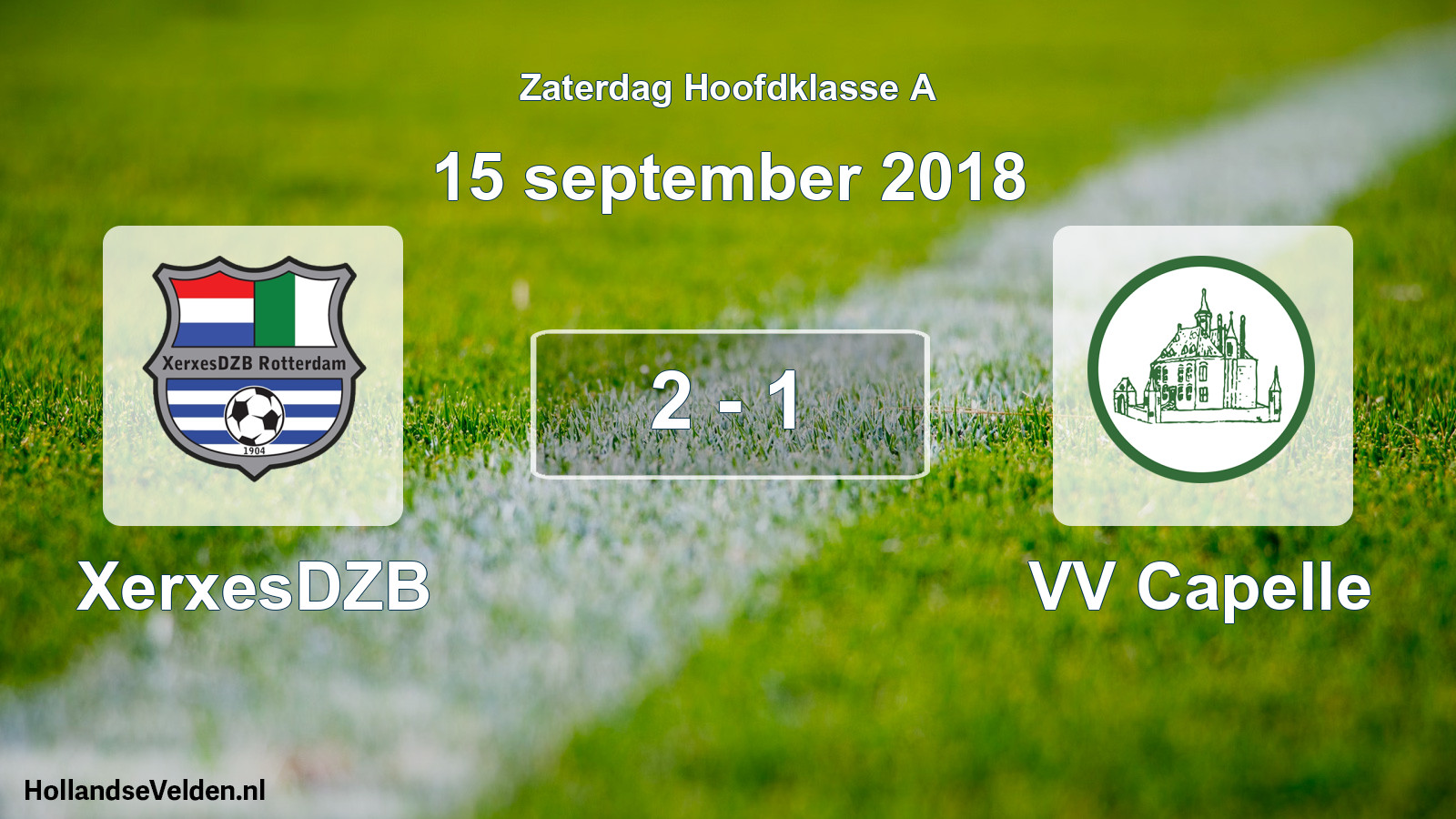 Total number of matches played: XerxesDZB - VV Capelle 2 - 1 (15 September 2018)