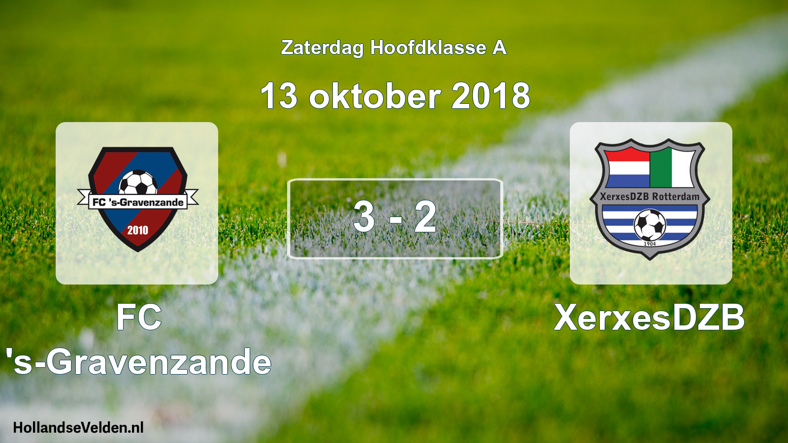 Total number of matches played: FC 's-Gravenzande - XerxesDZB 3 - 2 (13 October 2018)