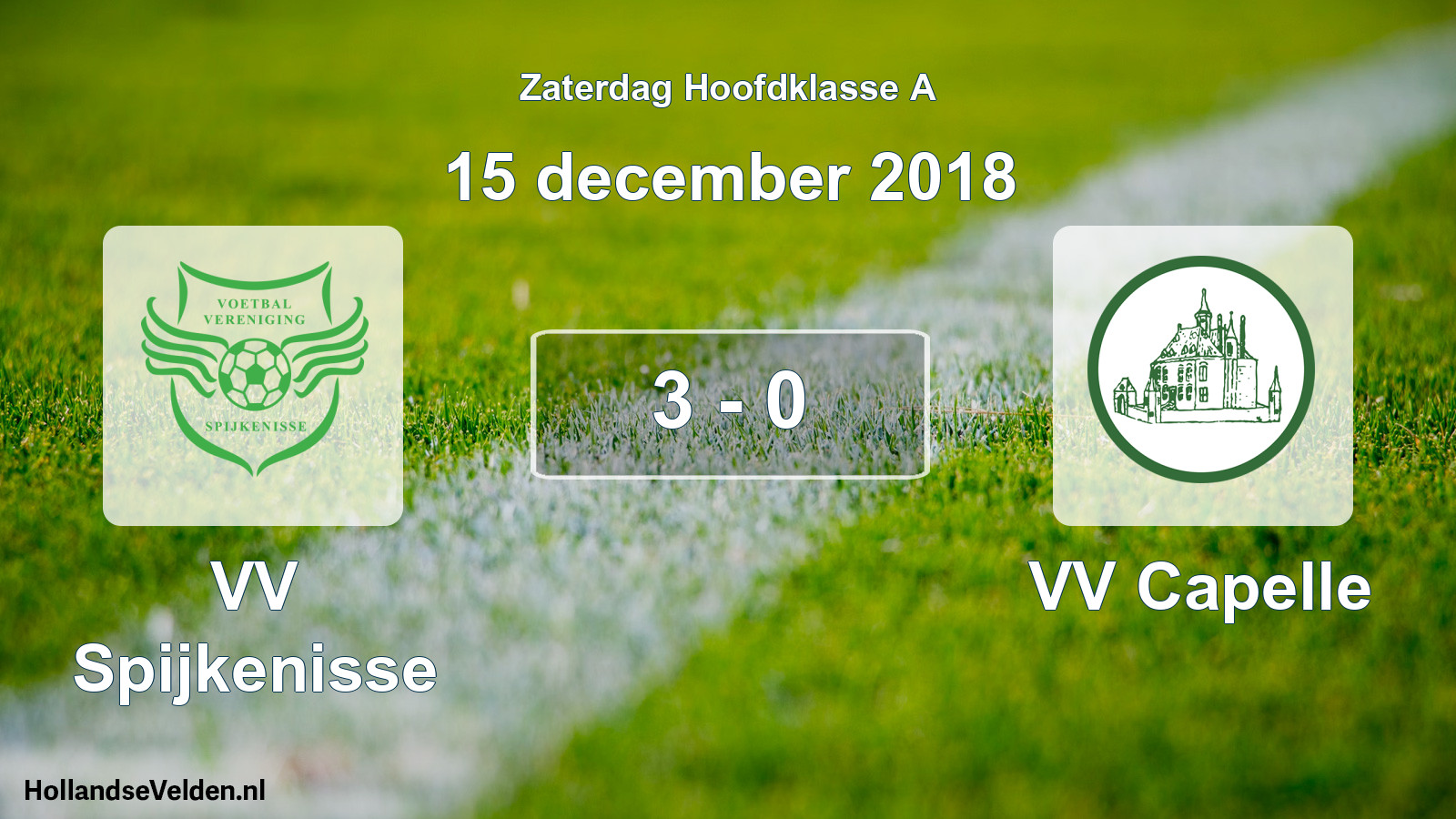 Total number of matches played: VV Spijkenisse - VV Capelle 3 - 0 (15 December 2018)