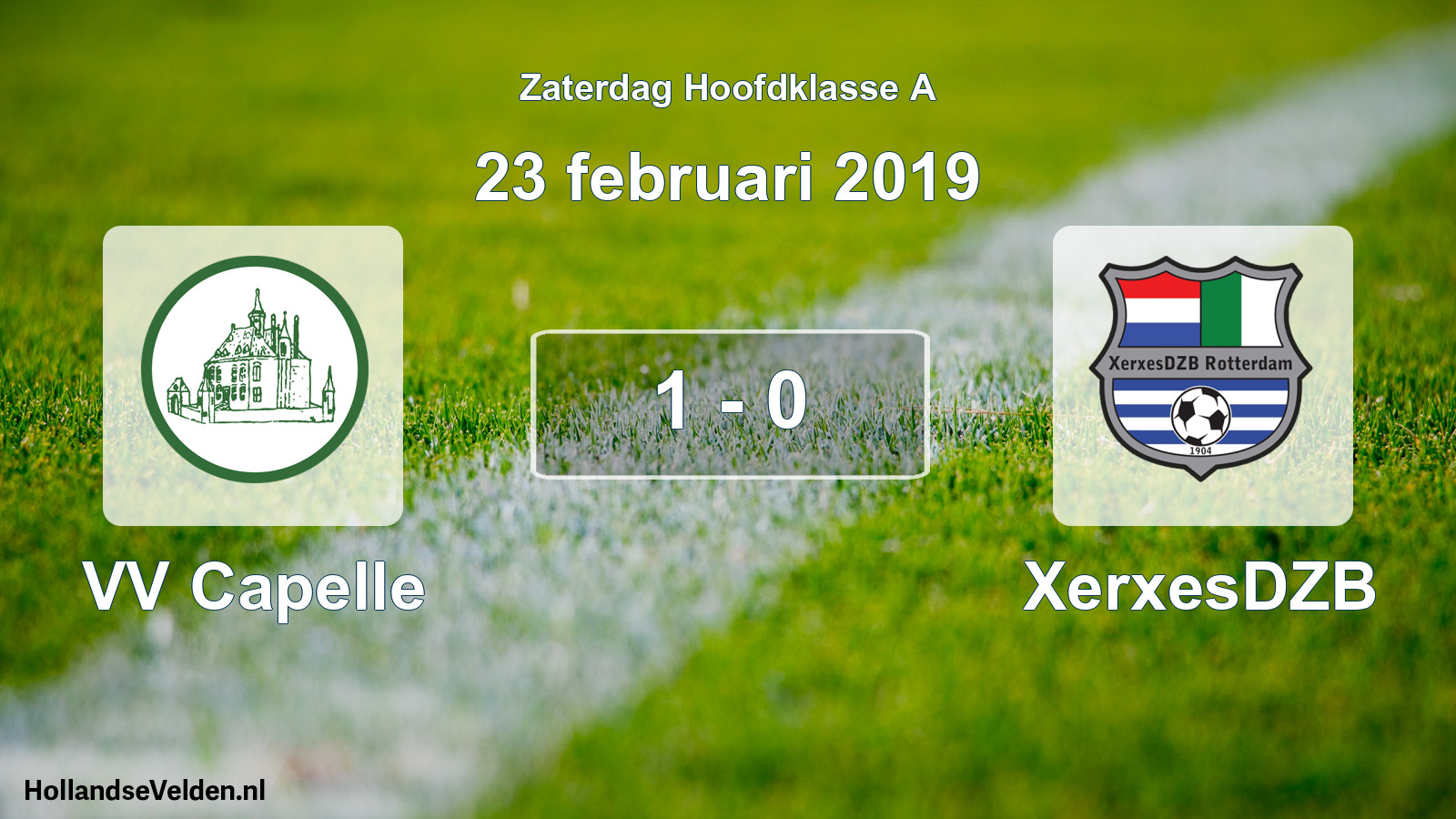 Total number of matches played: VV Capelle - XerxesDZB 1 - 0 (23 February 2019)