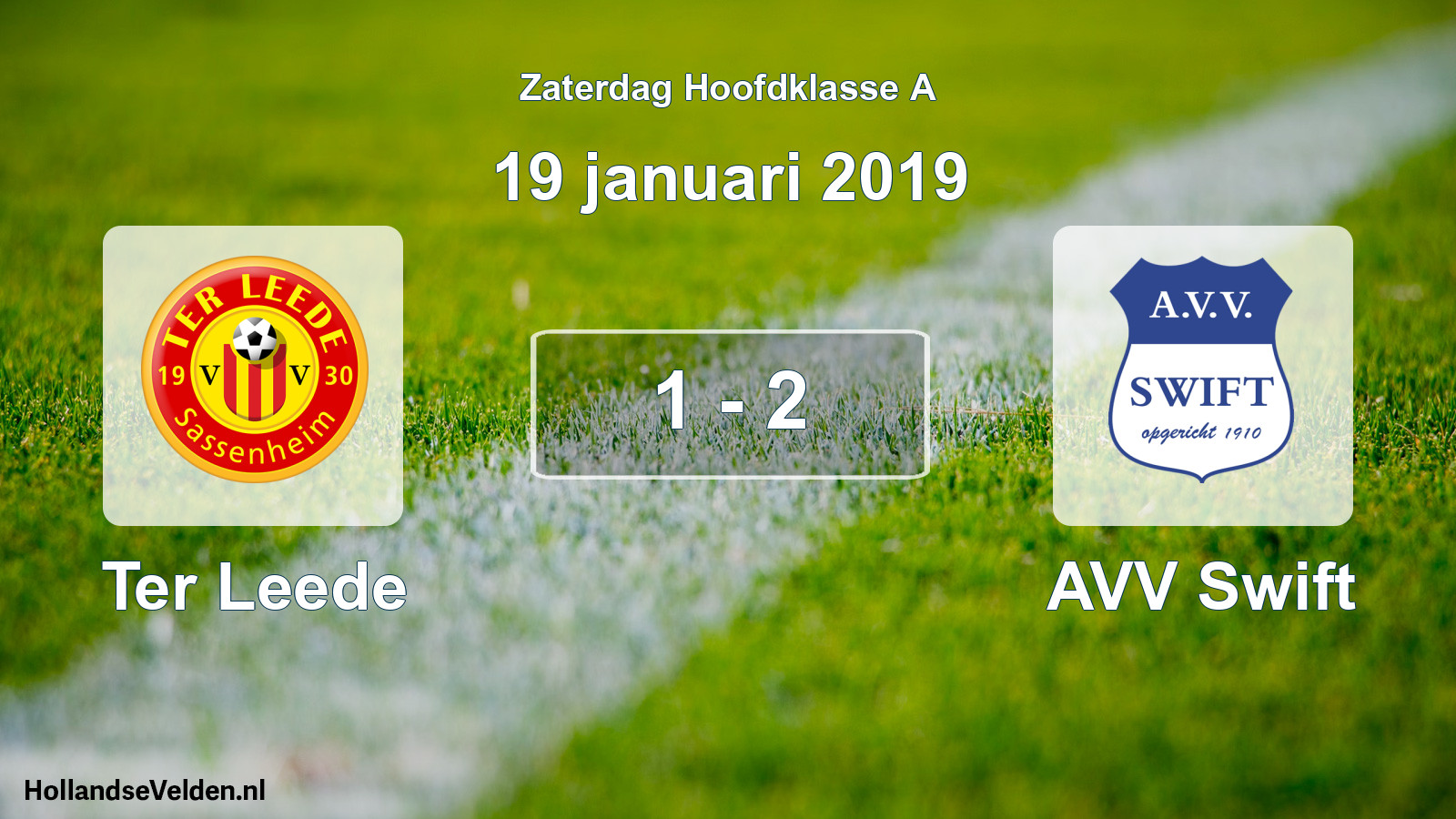 Total number of matches played: Ter Leede - AVV Swift 1 - 2 (19 January 2019)