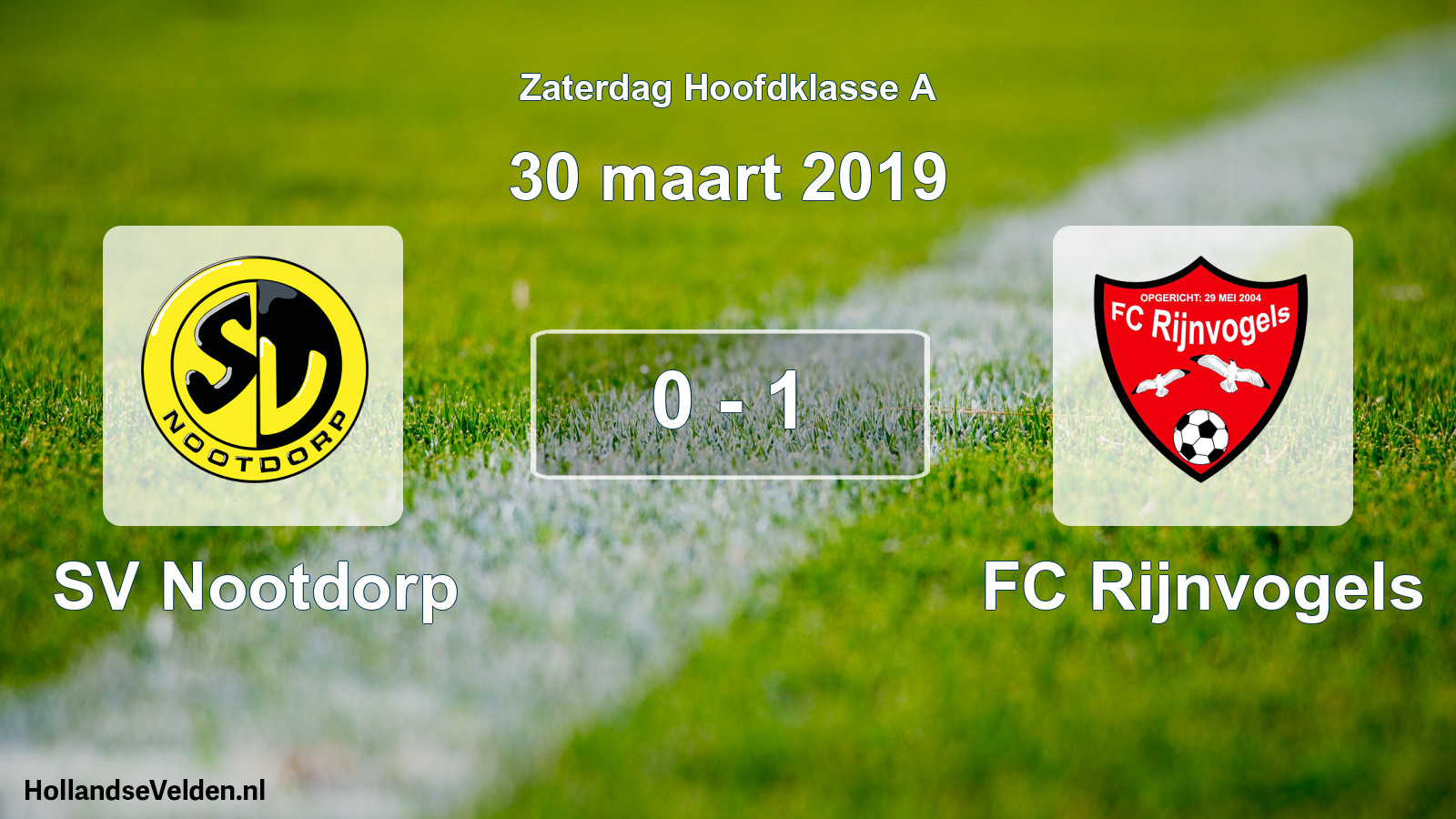 Total number of matches played: SV Nootdorp - FC Rijnvogels 0 - 1 (30 March 2019)