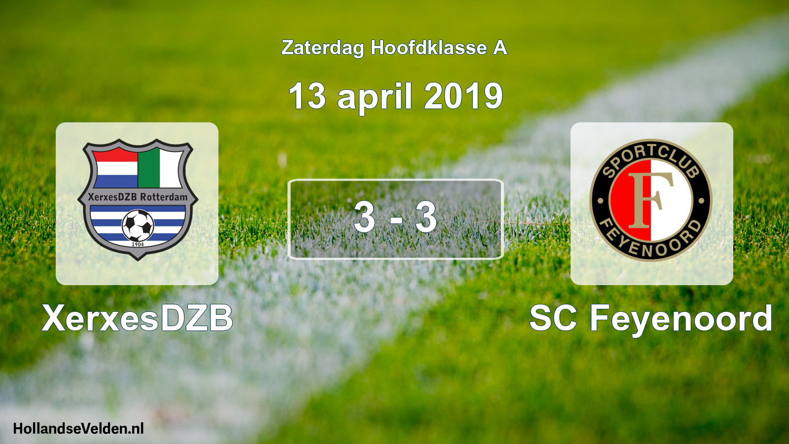 Total number of matches played: XerxesDZB - SC Feyenoord 3 - 3 (13 April 2019)