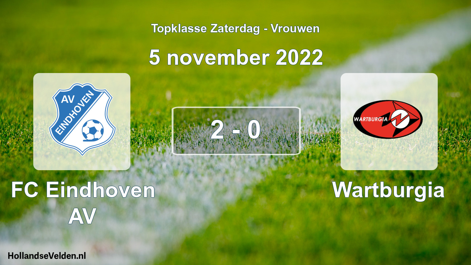 Total number of matches played: FC Eindhoven AV - Wartburgia 2 - 0 (5 November 2022)