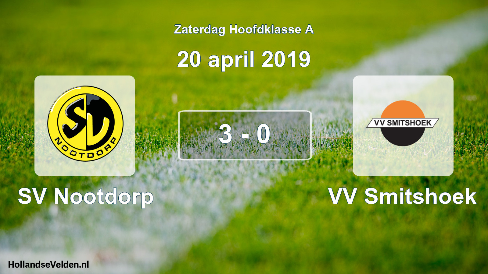 Total number of matches played: SV Nootdorp - VV Smitshoek 3 - 0 (20 April 2019)