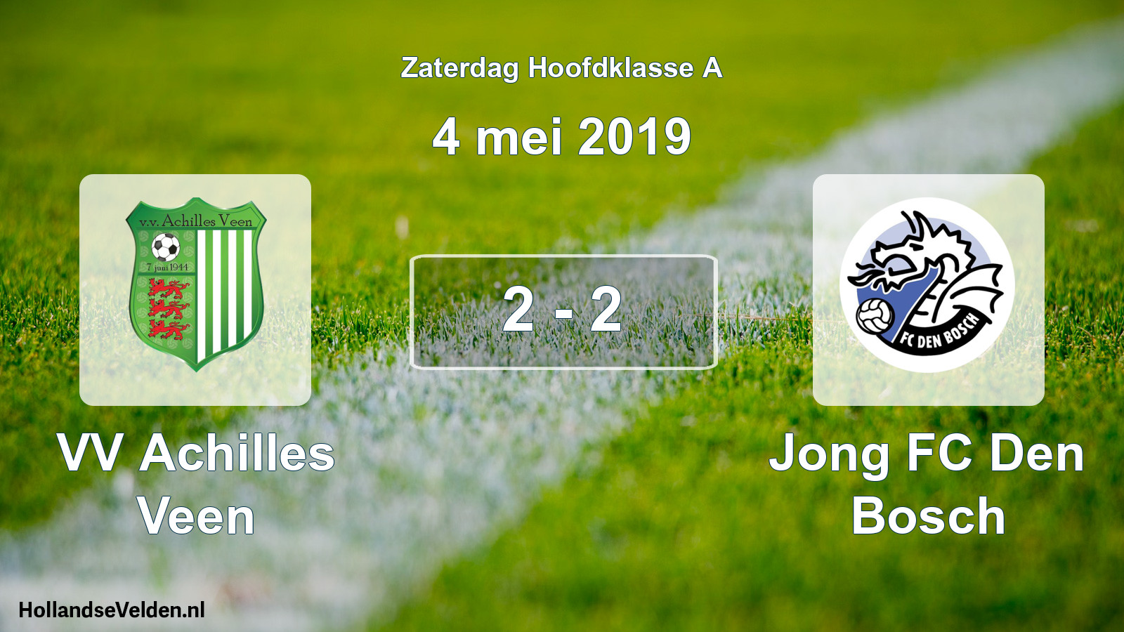 Total number of matches played: VV Achilles Veen - Jong FC Den Bosch 2 - 2 (4 May 2019)