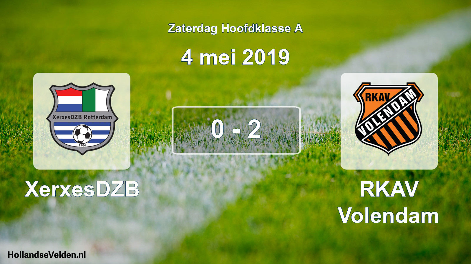 Total number of matches played: XerxesDZB - RKAV Volendam 0 - 2 (4 May 2019)
