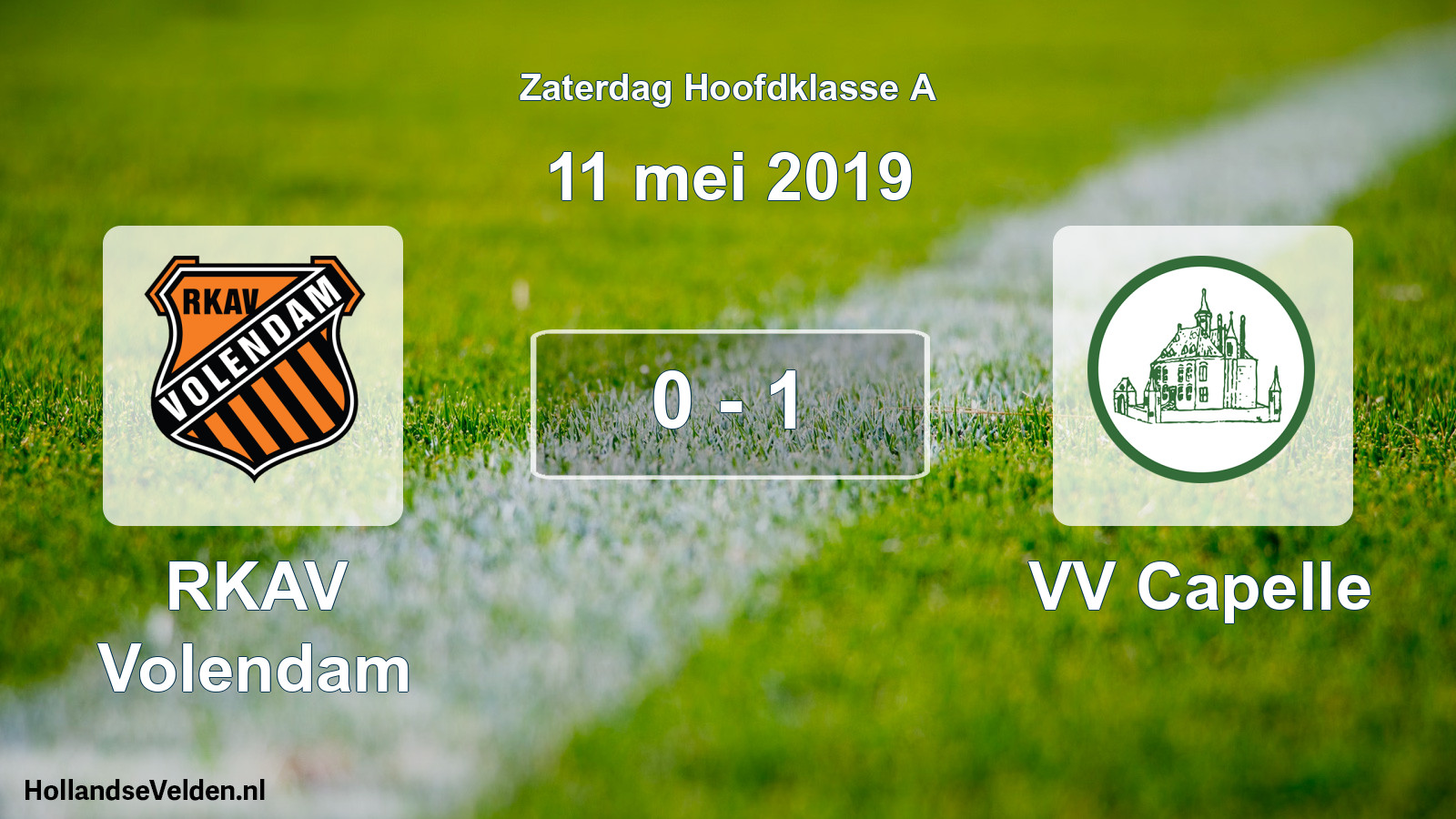 Total number of matches played: RKAV Volendam - VV Capelle 0 - 1 (11 May 2019)
